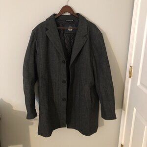 Dockers Henry Wool Blend Top Coat Herringbone